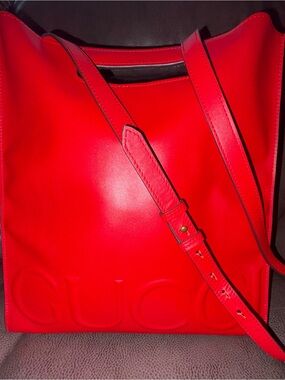 Gucci Embossed Leather Tote Bag